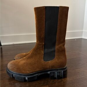 Free People Suede Chelsea Boots